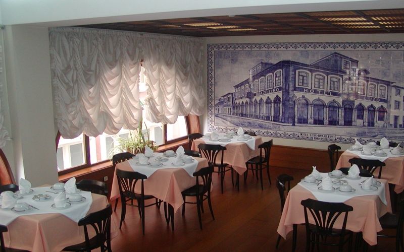 Luso Brasileiro Hotel Póvoa de Varzim Restaurant billede